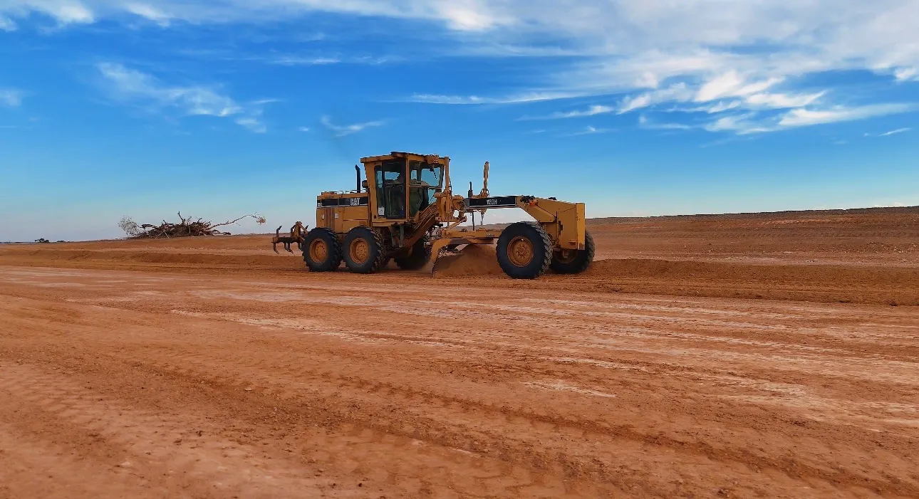 Caterpillar 120H Grader with Laser available for hire in Western Australia
