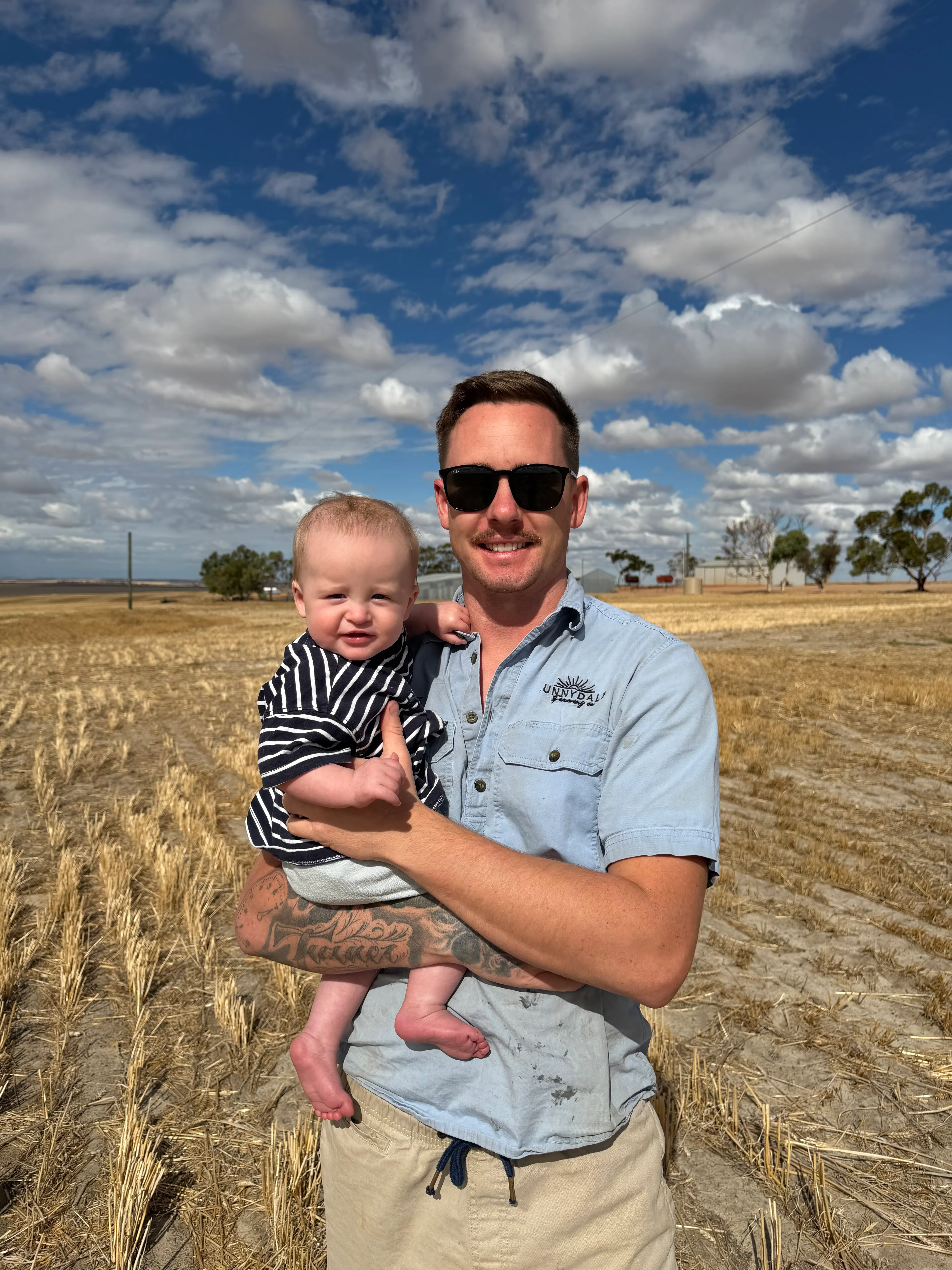 Jacob Turner, owner of CM Equipment Hire, with his son Miles