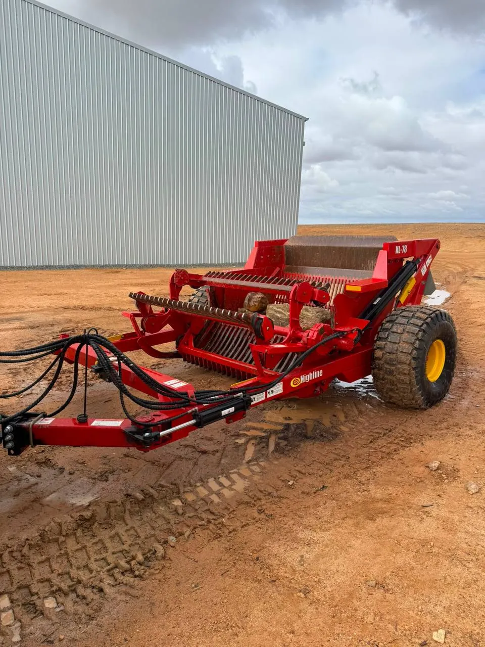 Highline XL-78 Rock Picker available for hire in Western Australia